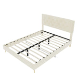 Upholstered Bed With Tufted Headboard