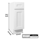 Shaker Base Cabinet & Soft-Close Door And Drawer