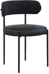 Beacon - Faux Leather Dining Chair With Black Legs (Set of 2)
