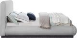 Rigby - Linen Bed With Black Base