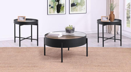 Ozella - Round Coffee Table Set