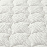 6" Medium Feel Comfort Foam Mattress With Textured Quilted Cover - White - Twin