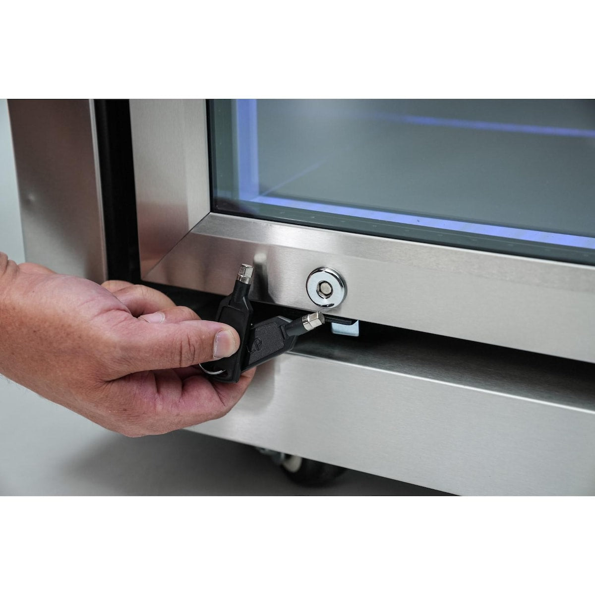 Mont Alpi 2.6 Cu. Ft. Outdoor Rated Refrigerator Cabinet Module - Black Stainless Steel - MASFM-BSS