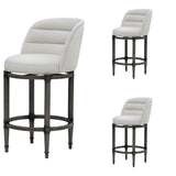 Eunice - Faux Leather Upholstered Swivel Counter Height Barstool