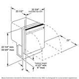 GE GDT225SGLWW - 24 in. Top Control Flush-Mount Dishwasher with 51 dBa Sound Level, Condensate Dry & Pocket Handle - White