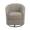 Contemporary Swivel Glider Chair With 360 Degree Rotation