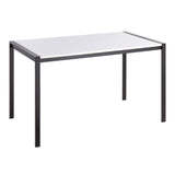Fuji - Contemporary Dining Table - Black Metal