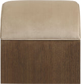 Sable - Velvet Performance Fabric Upholstered Bench