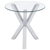 Kenzie - Round Tempered Glass Top Table