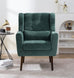Modern Accent Chair, Arm Chairs For Living Room, Upholstered Mordern Armchair, Comfy Soft Padded Lounge Chair In Small Space, Bedroom, With Pillow, Solid Wood Leg