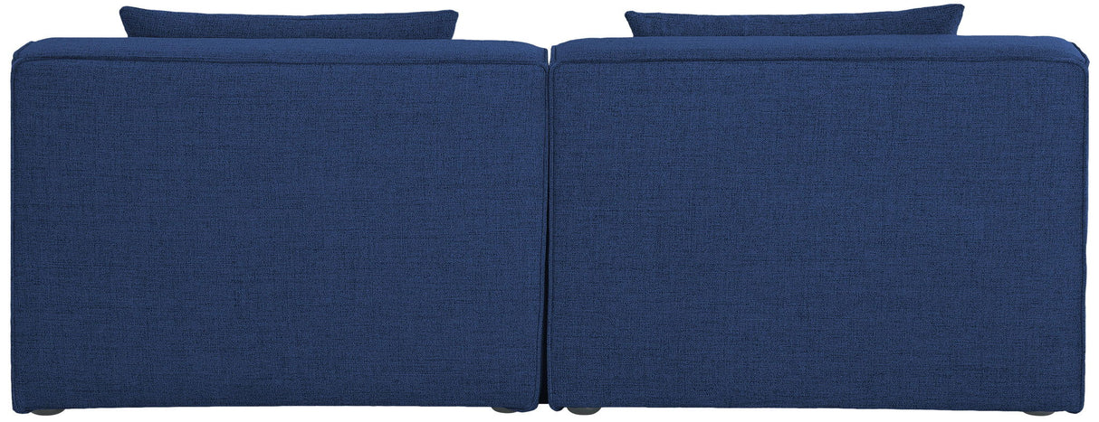 Cube - Linen Modular 2 Seat Armless Sofa