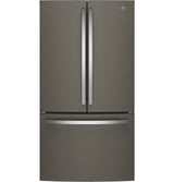 GE GNE27JMMES - 36 in. 27 cu. ft. French Door Refrigerator with Internal Water Dispenser - Fingerprint Resistant Slate