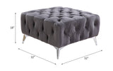 Wugtyx - Ottoman - Dark Grayvelvet