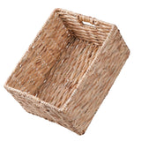 Storage Basket, Handwoven Twisted Weave Basket With Handles Shelf Organizer, Towel Storage, Living Room Storage - Light Brown