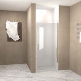 Shower Door & Tempered Glass With Safety Film - Chrome