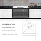 Undermount Stainless Steel Kitchen Sink, Deep Single Bowl Basin