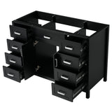 Bathroom Vanity Cabinet Only With 2 Soft Close Doors And 8 Drawers