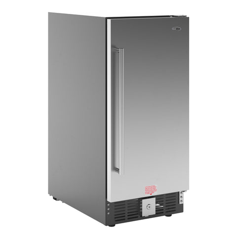 15 in. Small Stainless Steel Built-In Refrigerator and Beverage Cooler, 3 cu. ft. - KM-BIR3C-SS.