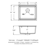 Quartz Composite Kitchen Sink With Workstation, Undermount