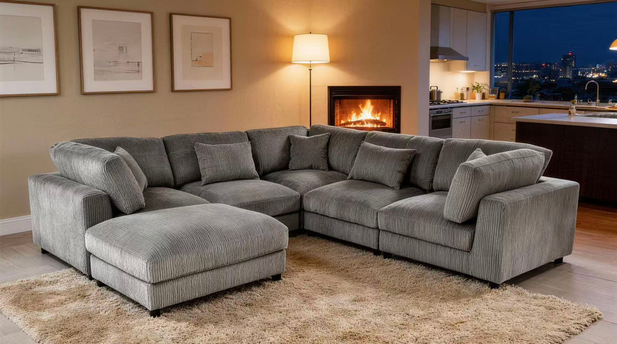 Upholstered Modular Sectional & Custom Configuration