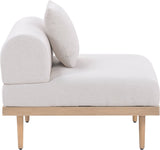 Laguna - Resilient Water Resistant Fabric Upholstered Outdoor Patio Modular Armless Chair