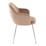 Buena - Dining Chair (Set of 2) - Chrome Metal Legs