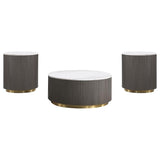 Jason - Round Marble Coffee Table Set