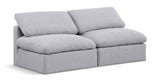 Indulge - Linen 2 Seat Modular Armless Sofa