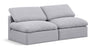 Indulge - Linen 2 Seat Modular Armless Sofa