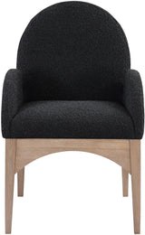 Waldorf - Boucle Dining Arm Chair With Natural Legs