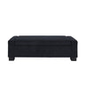 Textured Fabric Ottoman Bench With Hinged Lid