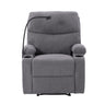 Adjustable Manual Recliner, Ergonomic Lounge Chair With Phone Holder And 2 Cup Holders