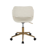 Margarite - Task Chair - Gold Metal
