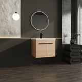 Bathroom Vanity Set With Resin Countertop Sink, 2 Doors