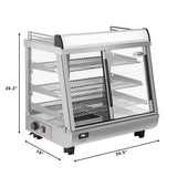 26 in. Glass Countertop Display Warmer, 6.5 cu. ft. in Stainless Steel (HDC-3C-SS)