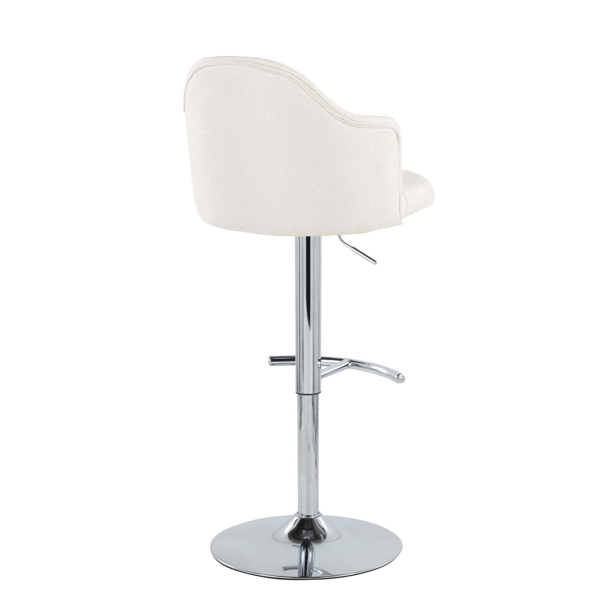 Ahoy - Adjustable Barstool With Chrome Metal Base (Set of 2)