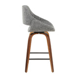 Fabrizzi - Counter Stool - Walnut Legs (Set of 2)