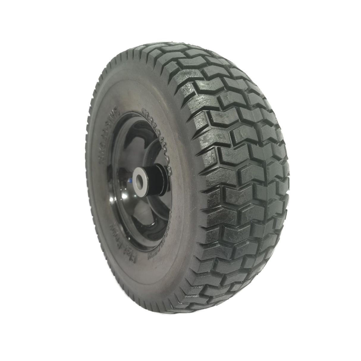 Flat Free Tire And Wheel Assemblies For Riding Lawn Mowers With 3" Hub - Black