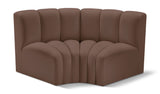 Arc - Faux Leather 2 Piece Modular Sofa
