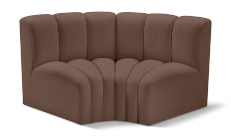 Arc - Faux Leather 2 Piece Modular Sofa