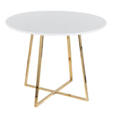 Cosmo - Claire Contemporary/Glam 5 Piece Dining Room Set