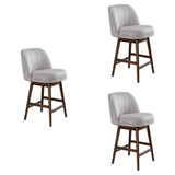 Sadie - Solid Wood Upholstered 26" Counter Height Swivel Barstool