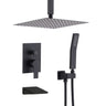Wall Mount Shower System With High Pressure 10" Shower Head And Handheld