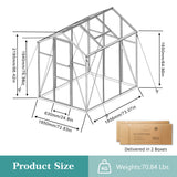 Gain Height Windproof Greenhouse With Raised Base
