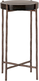 Vetra - Iron Base Bunching End Table - Bronze