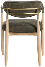 Riccio - Fabric Dining Arm Chair (Set of 2) - Natural Frame