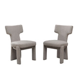 Armless Curved Back Accent Chairs