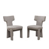 Armless Curved Back Accent Chairs