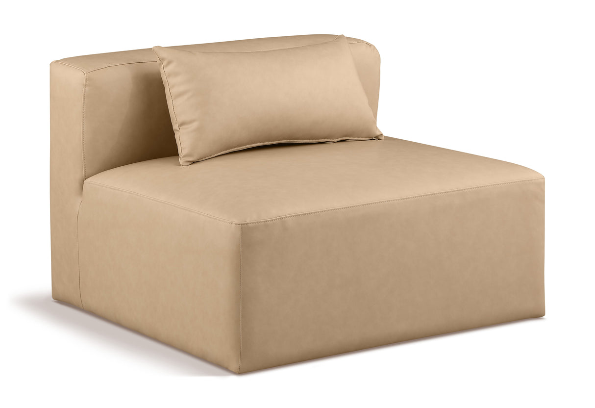 Cube - Armless Chair - Tan