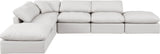 Indulge - Faux Leather 6 Piece Modular Armless Sectional